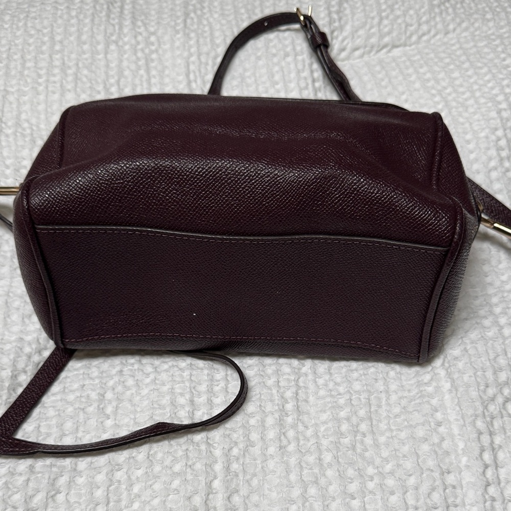 Coach Dark Burgundy Leather Crossbody Bag - Picture 2 of 5